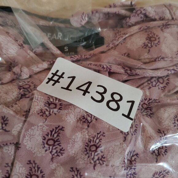 Dear John Top Womens Small Pink Lightweight Long Sleeve Printed Blouse *NWT* - Picture 12 of 12